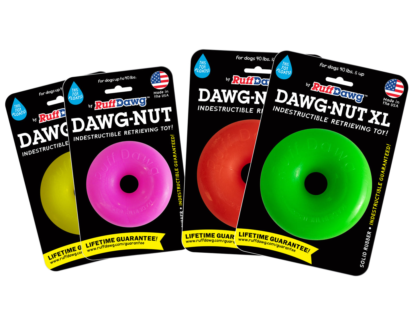 2 sizes for smaller and larger dogs