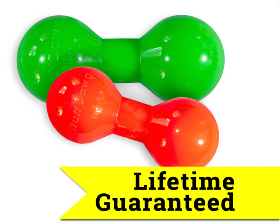 Solid rubber dog toys