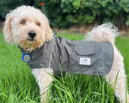 100% Waterproof Reversible Dog Raincoat