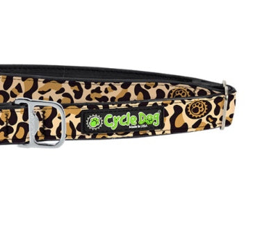 Cycle dog collar leopard large