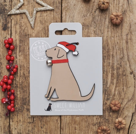 Sweet William Christmas Tree Decoration Chocolate Labrador