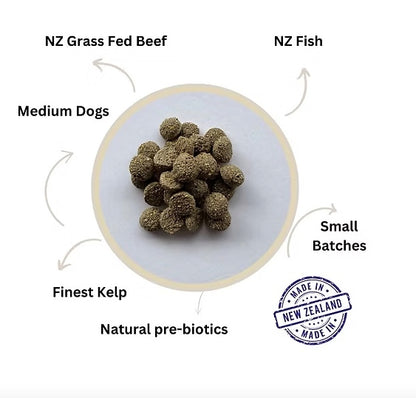 Louis and Phoebe Grass Fed Beef Adult Dog Food Medium Buttons