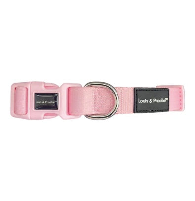 Louis and Phoebe Collar candy stripe pink
