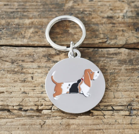 Sweet William Dog ID Name Tag Basset Hound