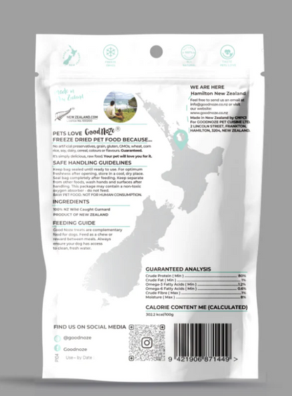 Good Noze Gurnard Freeze Dried Dog Chunks 60g