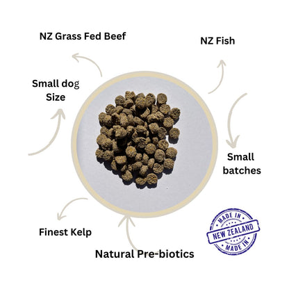 Louis and Phoebe Grass Fed Beef Adult Dog Food Small Buttons
