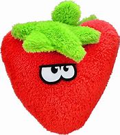 Plush Strawberry Dog Toy