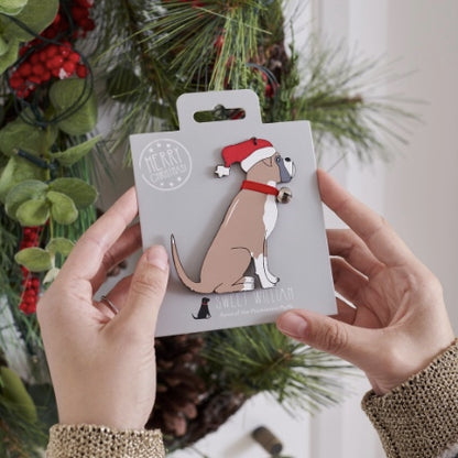 Boxer dog christmas decoration