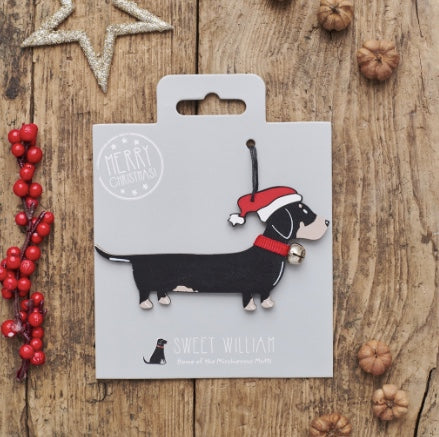Dog themed Christmas Tree Decoration Dachshund