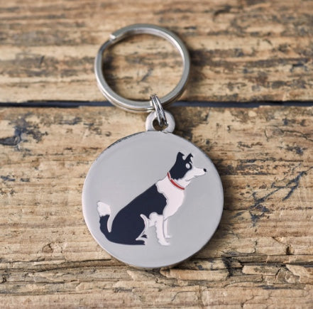 Border Collie Dog ID Tag
