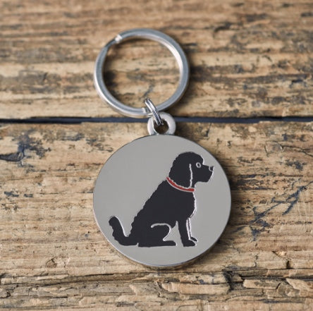 Dog ID Tag with an Oodle on it