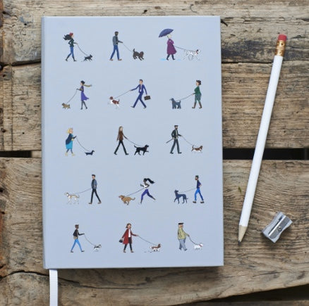 Writing notebook with dog walkers on it .NZ