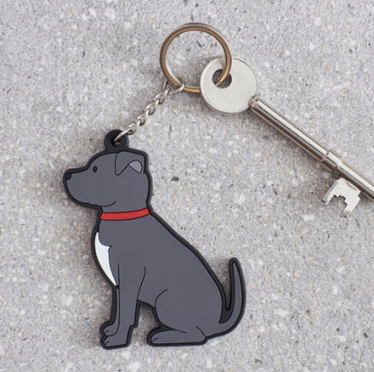 Keyring for Staffy owners