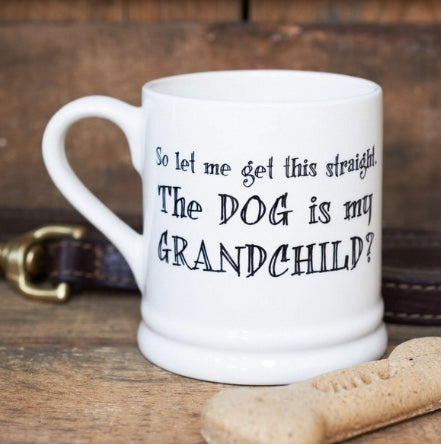 Christmas gift mug The Dog is my Grandchild NZ