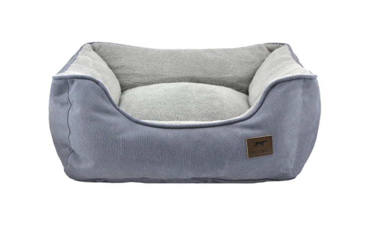 Grey dog bed 
