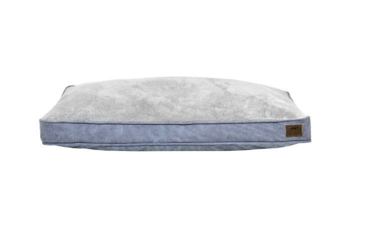 Grey washable dog cushion bed