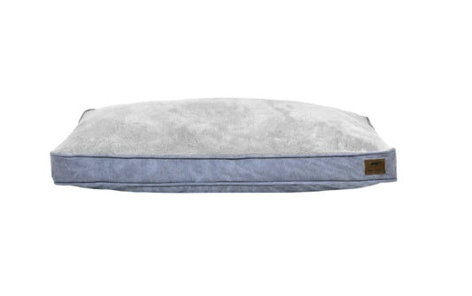 Grey washable dog cushion bed