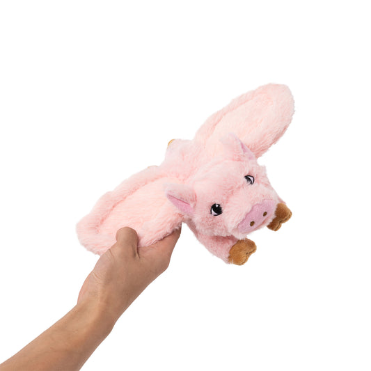 Flying pig fetch dog toy