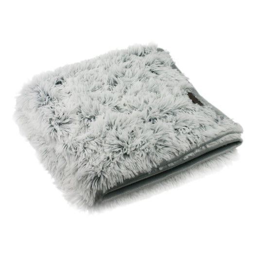 Grey fluffy dog blanket NZ