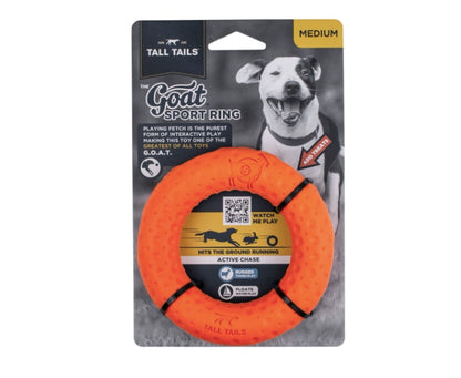 Rubber ring dog toy