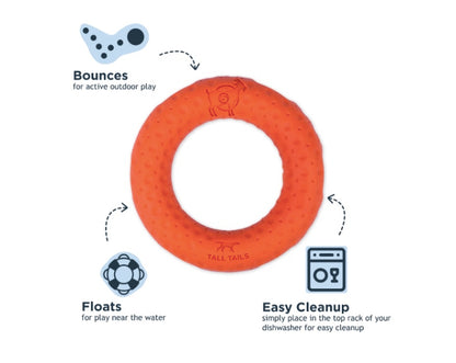 Medium sized rubber ring toy that floats