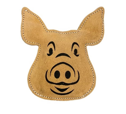 Leather dog toy