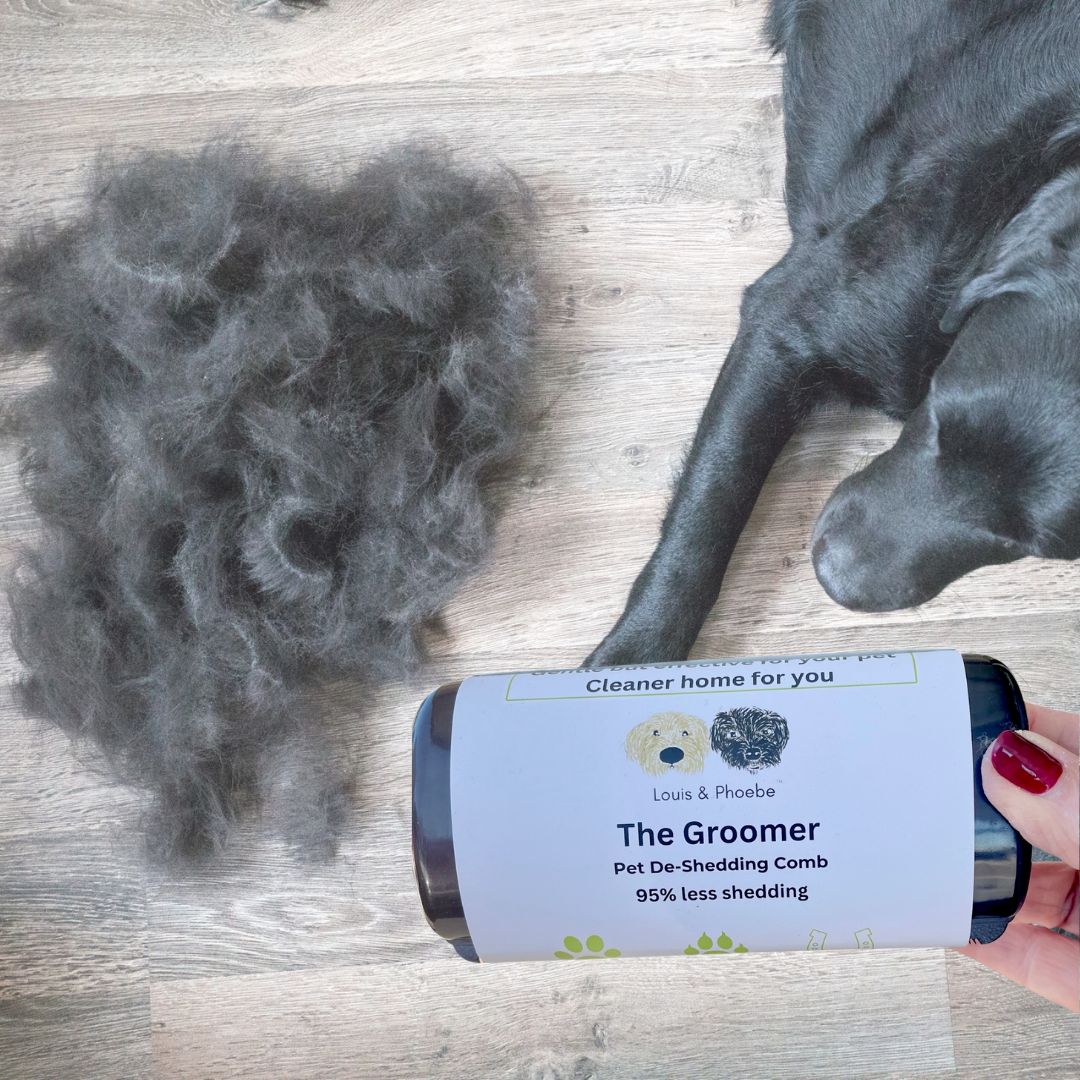 The Groomer Pet De-Shedding Comb for dogs, cats and horses.