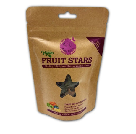 Vegan Dog Treats Fruit Stars 2.5% Crude Fat New Zealand