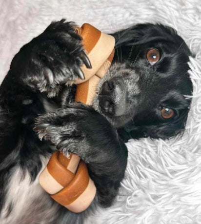 Vegetarian Knotted dog bone 