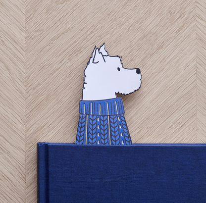 Westie dog bookmark New Zealand